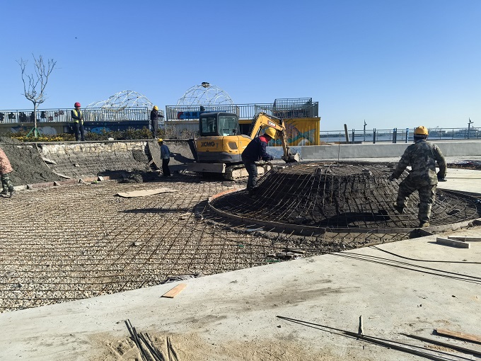 滑板公園施工現場 滑板公園施工現場